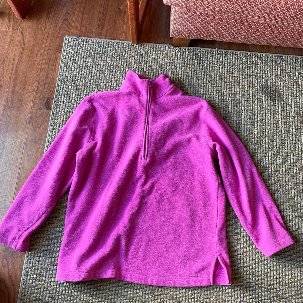 Marsh Landing Vibrant Pink Fleece Pullover